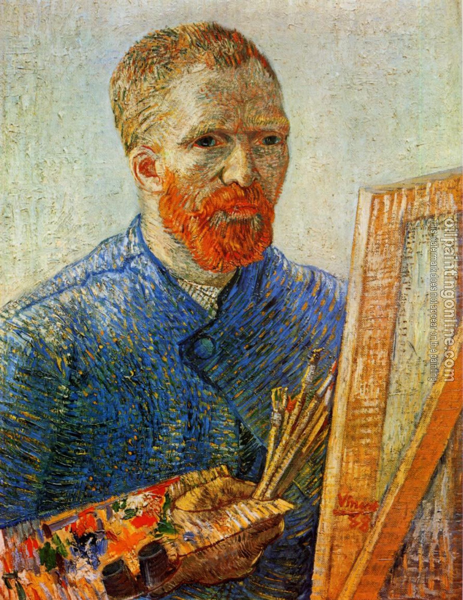 Gogh, Vincent van - Self Portrait in Front of the Easel